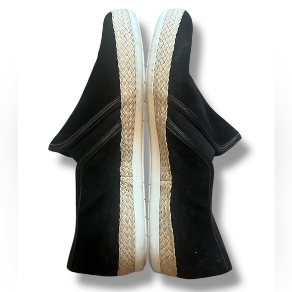 VINCE Acker Espadrille Slip-On Sneakers Black Suede - Picture 4 of 7